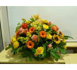 Coussin rond coloré