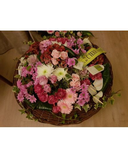 Grand panier de fleurs