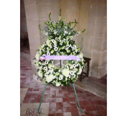 Couronne à fronton blanche