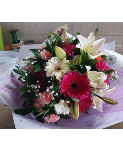 BOUQUET ROSE ET BLANC