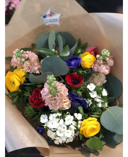 Bouquet fleurs de France  coloré