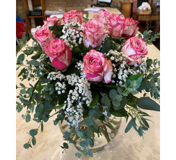 BOUQUET ROND DE ROSES