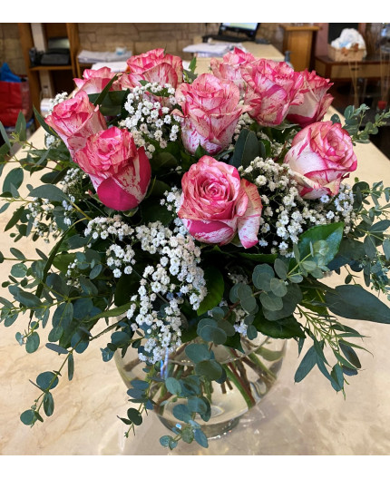BOUQUET ROND DE ROSES