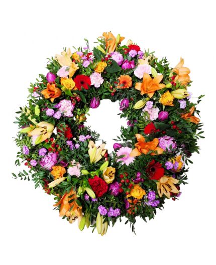 Couronne de deuil harmonie des couleurs