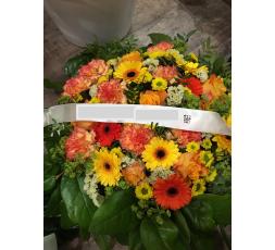 Coussin de Deuil Tons Orangés