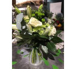 Bouquet Deuil Bulle Blanc