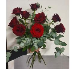 9 ROSES ROUGE ÉQUATEUR 